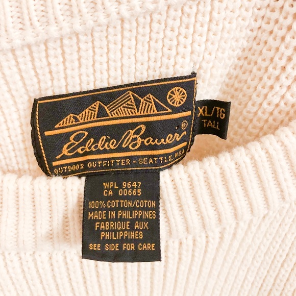 Vintage Eddie Bauer Cotton Knit Sweater - Picture 5 of 8
